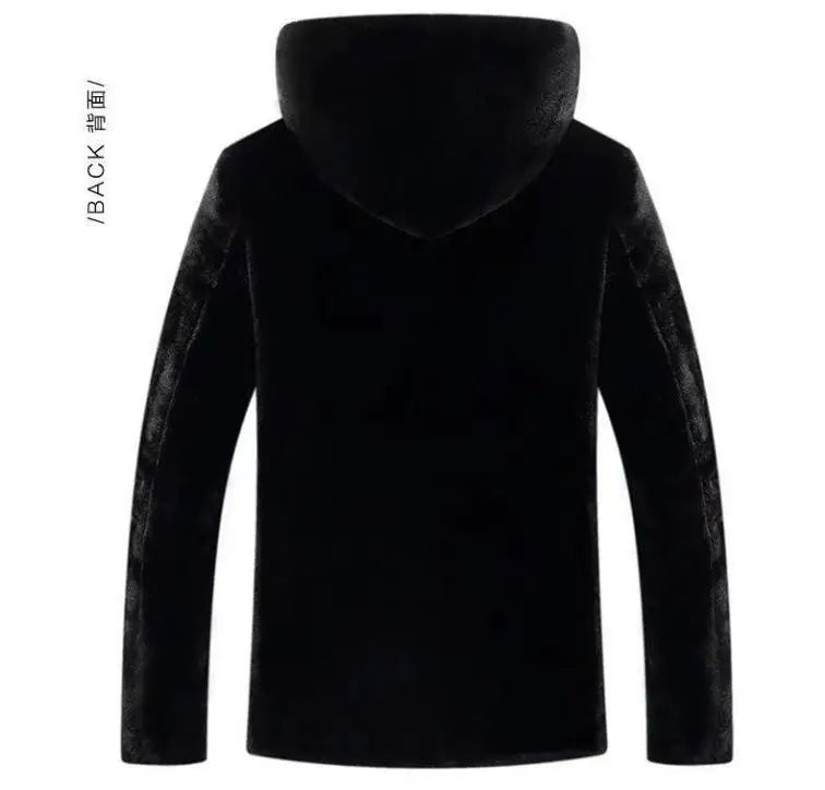 Winter Men's High-end Fur Mink Coat Coat Hooded Imitation Mink Jacket Winter Men's High-end Fur Mink Coat Coat Hooded Imitation Mink Jacket