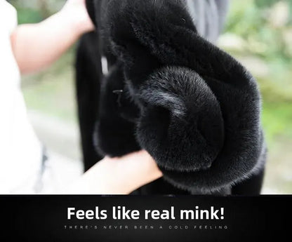 Winter Men's High-end Fur Mink Coat Coat Hooded Imitation Mink Jacket Winter Men's High-end Fur Mink Coat Coat Hooded Imitation Mink Jacket