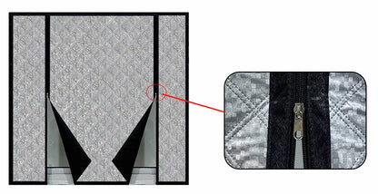 Winter new windproof, warm and cold proof cotton curtains thickened, non perforated, double zipper sealed window waterproof Winter new windproof, warm and cold proof cotton curtains thickened, non perforated, double zipper sealed window waterproof