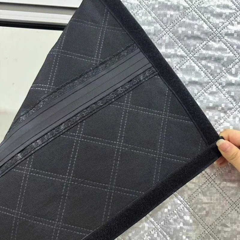 Winter new windproof, warm and cold proof cotton curtains thickened, non perforated, double zipper sealed window waterproof Winter new windproof, warm and cold proof cotton curtains thickened, non perforated, double zipper sealed window waterproof