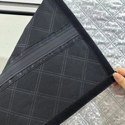 Winter new windproof, warm and cold proof cotton curtains thickened, non perforated, double zipper sealed window waterproof Winter new windproof, warm and cold proof cotton curtains thickened, non perforated, double zipper sealed window waterproof