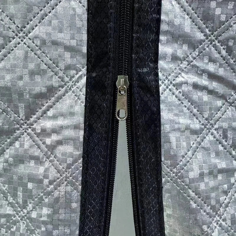 Winter new windproof, warm and cold proof cotton curtains thickened, non perforated, double zipper sealed window waterproof Winter new windproof, warm and cold proof cotton curtains thickened, non perforated, double zipper sealed window waterproof