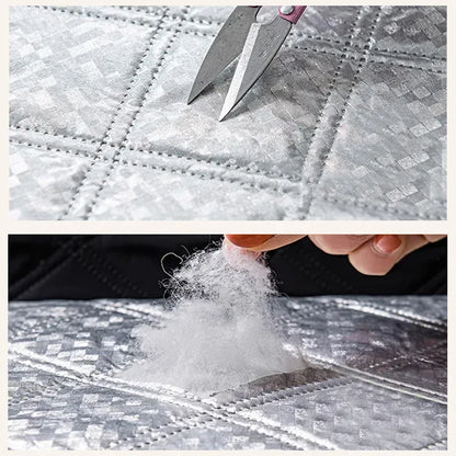 Winter new windproof, warm and cold proof cotton curtains thickened, non perforated, double zipper sealed window waterproof Winter new windproof, warm and cold proof cotton curtains thickened, non perforated, double zipper sealed window waterproof