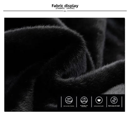 Winter thickened warm jacket middle-aged trendy business casual mink coat  lapel overcoat  short coat men's fur coat Mink fur Winter thickened warm jacket middle-aged trendy business casual mink coat  lapel overcoat  short coat men's fur coat Mink fur