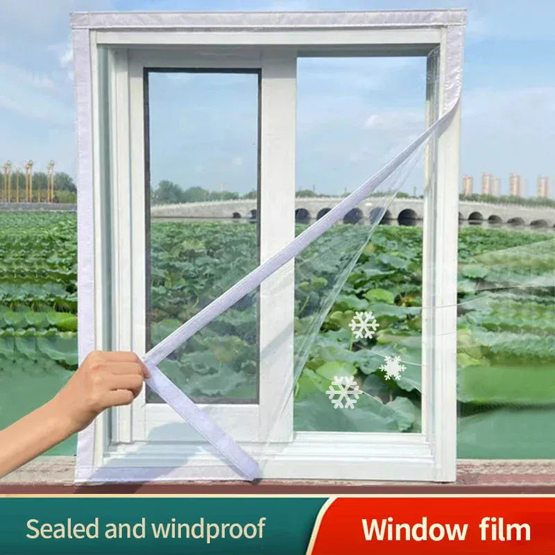 Winter warm curtains, insulated windproof sealed windows, transparent thick plastic, cold proof and insulated, screen windows Winter warm curtains, insulated windproof sealed windows, transparent thick plastic, cold proof and insulated, screen windows