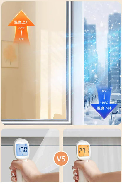 Winter warm curtains, insulated windproof sealed windows, transparent thick plastic, cold proof and insulated, screen windows Winter warm curtains, insulated windproof sealed windows, transparent thick plastic, cold proof and insulated, screen windows