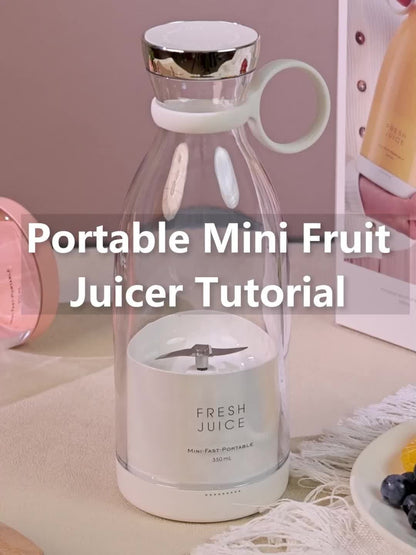 Wireless Mini Fruit Blender Juicer - 350ML Portable Electric, Perfect for On-the-Go! Wireless Mini Fruit Blender Juicer - 350ML Portable Electric, Perfect for On-the-Go!