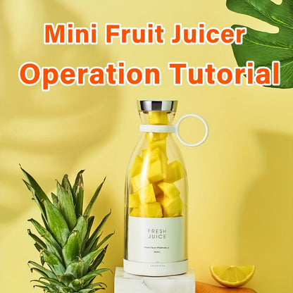 Wireless Mini Fruit Blender Juicer - 350ML Portable Electric, Perfect for On-the-Go! Wireless Mini Fruit Blender Juicer - 350ML Portable Electric, Perfect for On-the-Go!