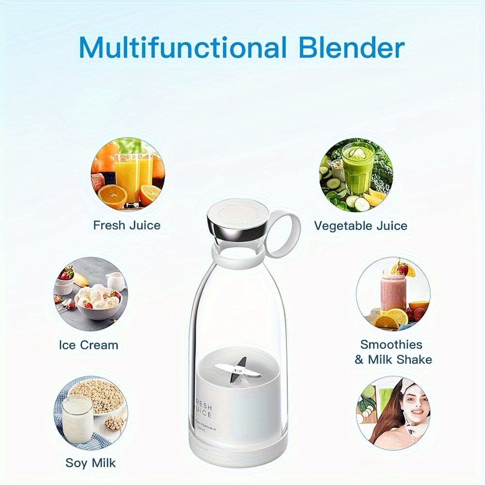 Wireless Mini Fruit Blender Juicer - 350ML Portable Electric, Perfect for On-the-Go! Wireless Mini Fruit Blender Juicer - 350ML Portable Electric, Perfect for On-the-Go!
