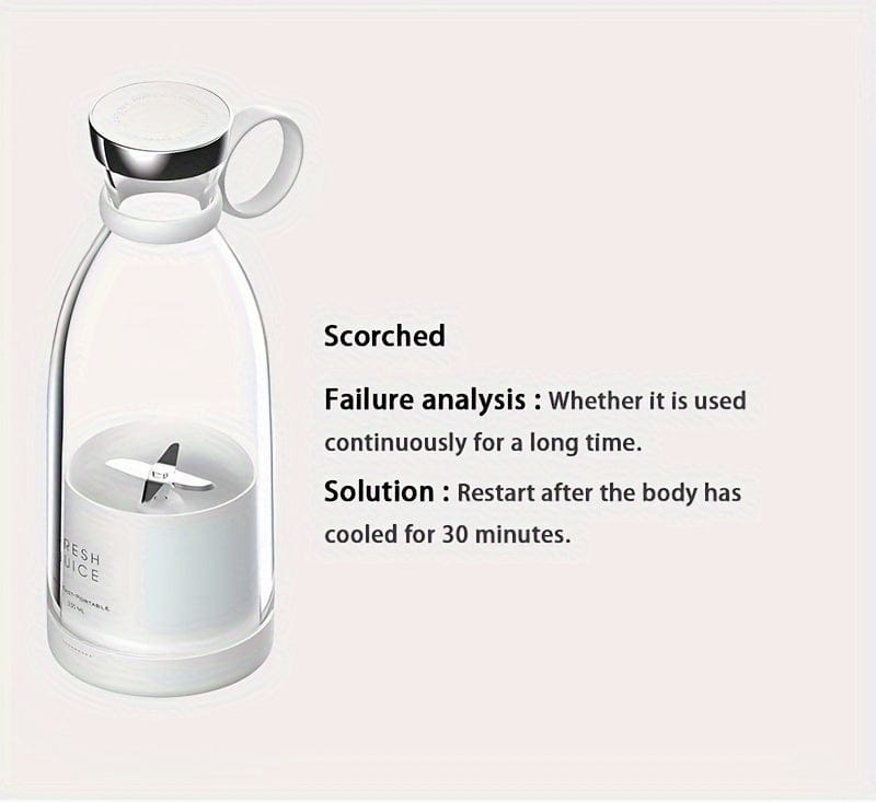 Wireless Mini Fruit Blender Juicer - 350ML Portable Electric, Perfect for On-the-Go! Wireless Mini Fruit Blender Juicer - 350ML Portable Electric, Perfect for On-the-Go!