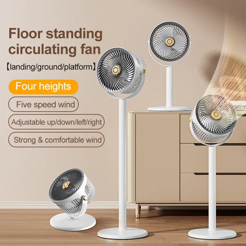Wireless Height-Adjustable Fan USB Rechargeable Camping Travel | Wahooly Wireless Portable Fan – Height Adjustable, USB Rechargeable, High Power for Camping & Travel