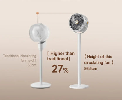 Wireless Height-Adjustable Fan USB Rechargeable Camping Travel | Wahooly Wireless Portable Fan – Height Adjustable, USB Rechargeable, High Power for Camping & Travel