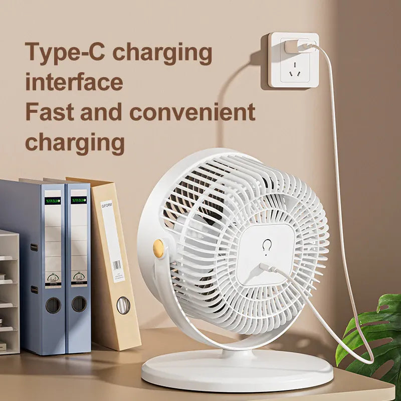 Wireless Height-Adjustable Fan USB Rechargeable Camping Travel | Wahooly Wireless Portable Fan – Height Adjustable, USB Rechargeable, High Power for Camping & Travel