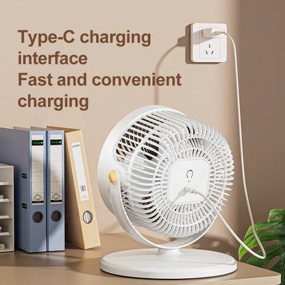 Wireless Height-Adjustable Fan USB Rechargeable Camping Travel | Wahooly Wireless Portable Fan – Height Adjustable, USB Rechargeable, High Power for Camping & Travel