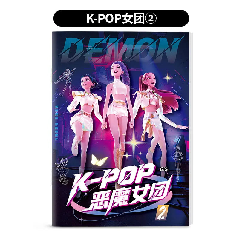 Witch hunting group kpop animation peripheral picture book peripheral coloring line draft children's album coloring painting Witch hunting group kpop animation peripheral picture book peripheral coloring line draft children's album coloring painting