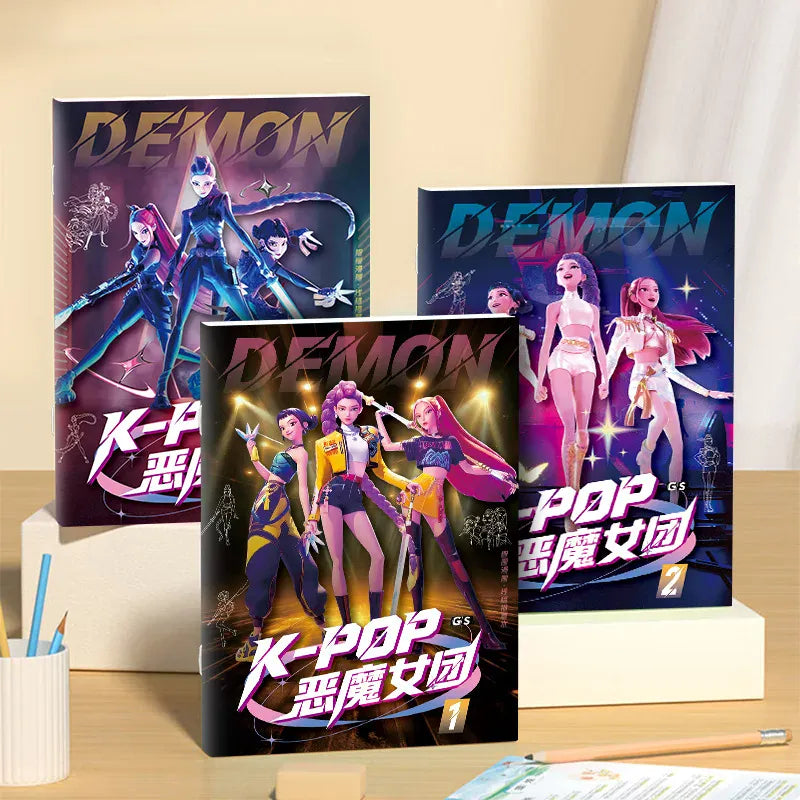 Witch hunting group kpop animation peripheral picture book peripheral coloring line draft children's album coloring painting Witch hunting group kpop animation peripheral picture book peripheral coloring line draft children's album coloring painting