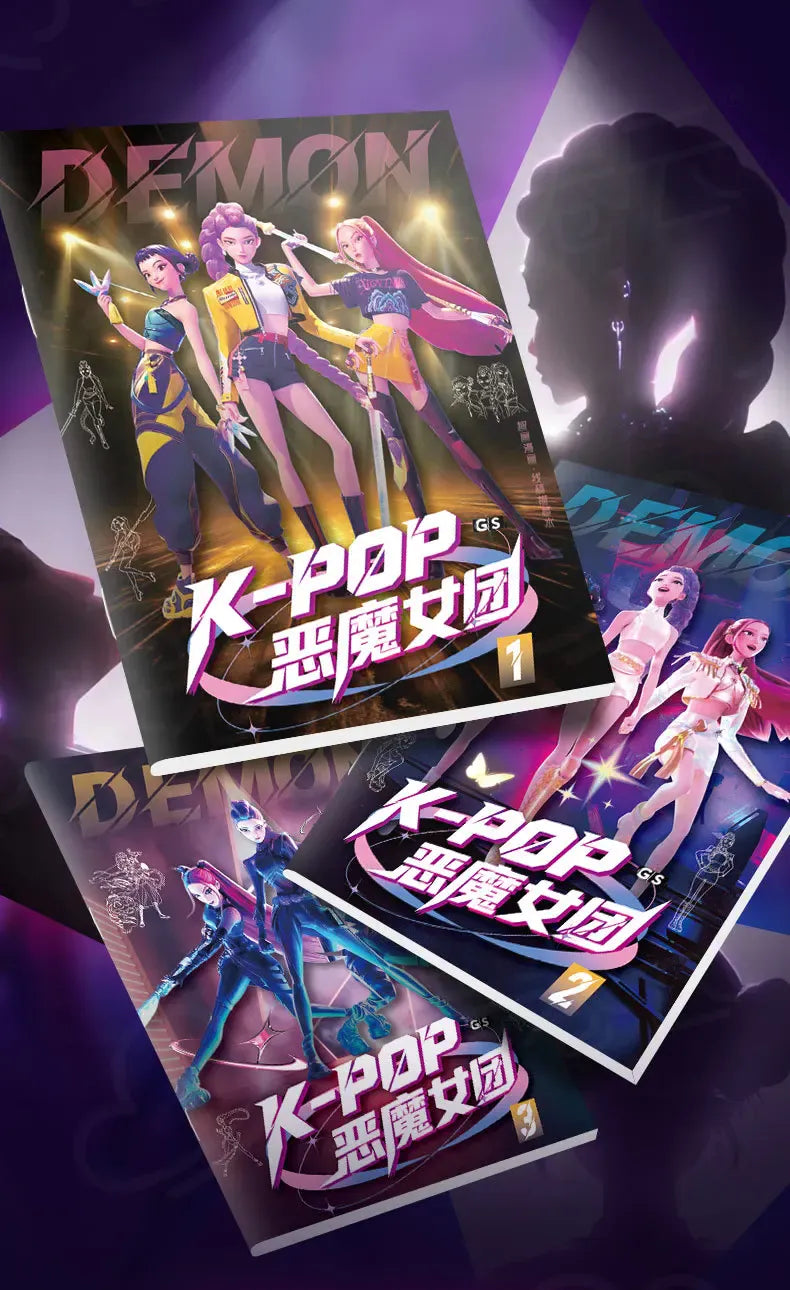 Witch hunting group kpop animation peripheral picture book peripheral coloring line draft children's album coloring painting Witch hunting group kpop animation peripheral picture book peripheral coloring line draft children's album coloring painting