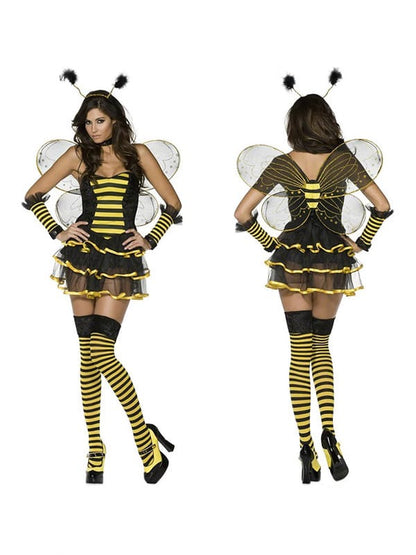 Women's Bee & Ladybug Halloween Costume Set | 5-Piece Cosplay Outfit, S–XXL Women's Bee & Ladybug Halloween Costume Set – 5-Piece Cosplay Outfit | S–XXL
