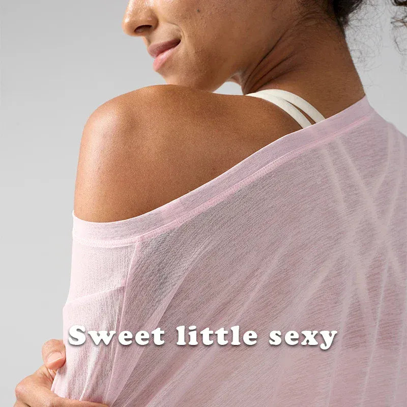 Women's Fitness Sports T-shirt Summer Loose Short Sleeve Quick Drying Gym Running Top Female Leisure Clothing👚 Women's Fitness Sports T-shirt Summer Loose Short Sleeve Quick Drying Gym Running Top Female Leisure Clothing👚