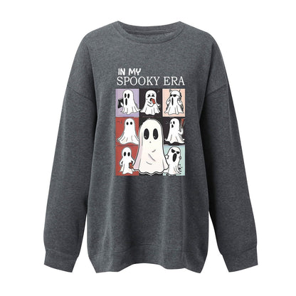 Women's Halloween Ghost Sweatshirt | Cute Fall Pullover S–XXL | 7 Colors Women's Halloween Ghost Sweatshirt – Cute Spooky Pullover for Fall