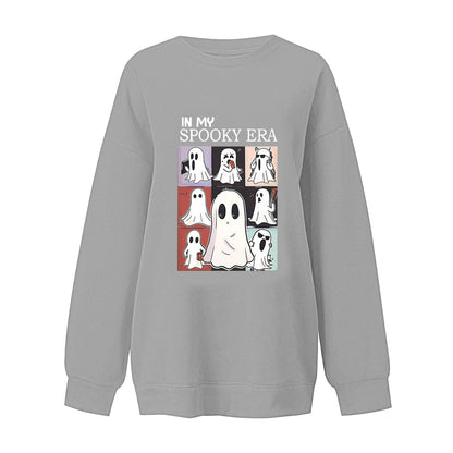 Women's Halloween Ghost Sweatshirt | Cute Fall Pullover S–XXL | 7 Colors Women's Halloween Ghost Sweatshirt – Cute Spooky Pullover for Fall