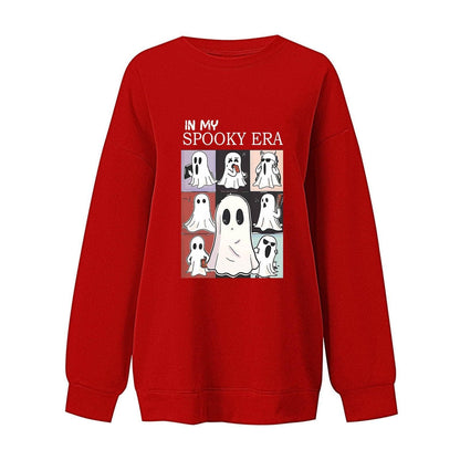 Women's Halloween Ghost Sweatshirt | Cute Fall Pullover S–XXL | 7 Colors Women's Halloween Ghost Sweatshirt – Cute Spooky Pullover for Fall