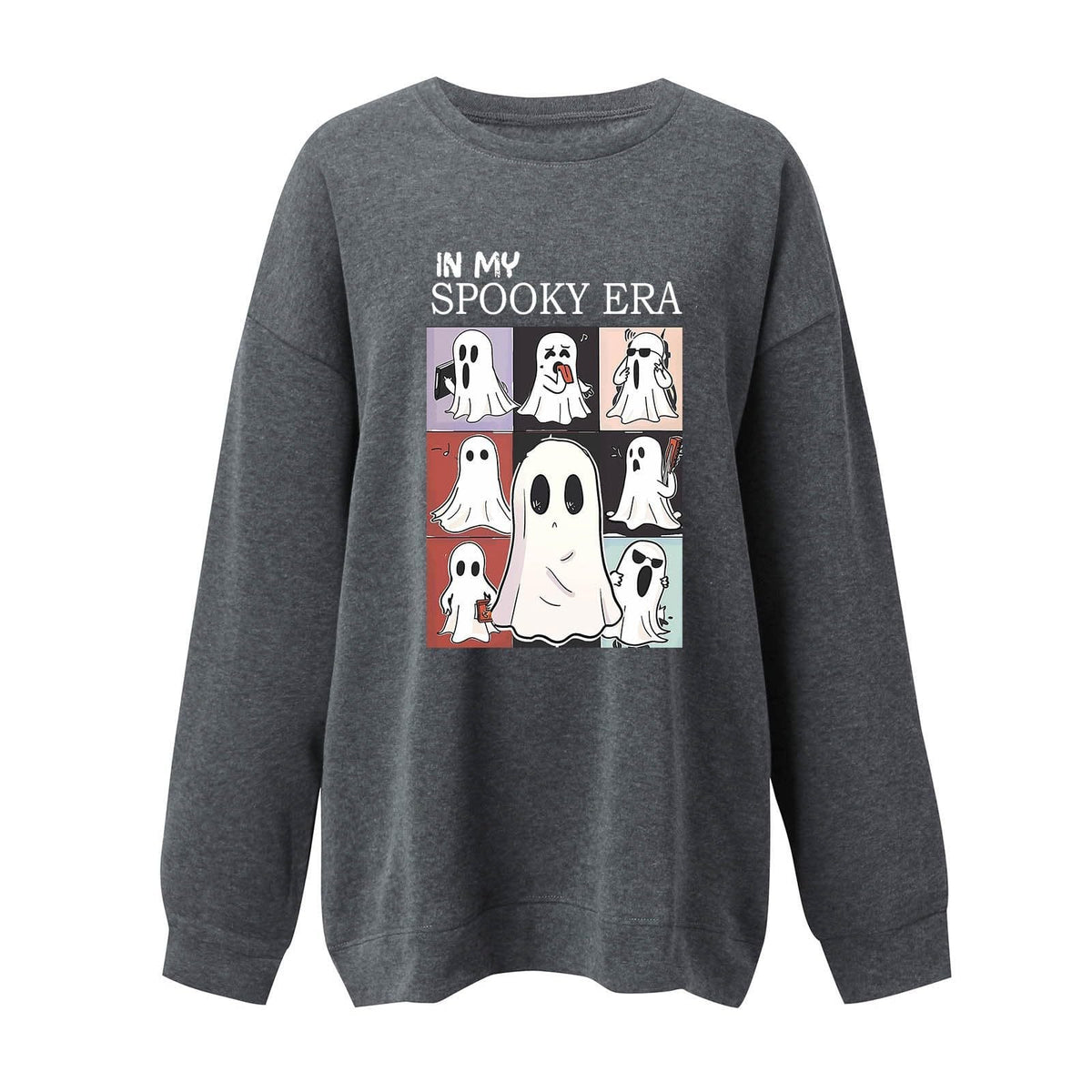 Women's Halloween Ghost Sweatshirt | Cute Fall Pullover S–XXL | 7 Colors Women's Halloween Ghost Sweatshirt – Cute Spooky Pullover for Fall