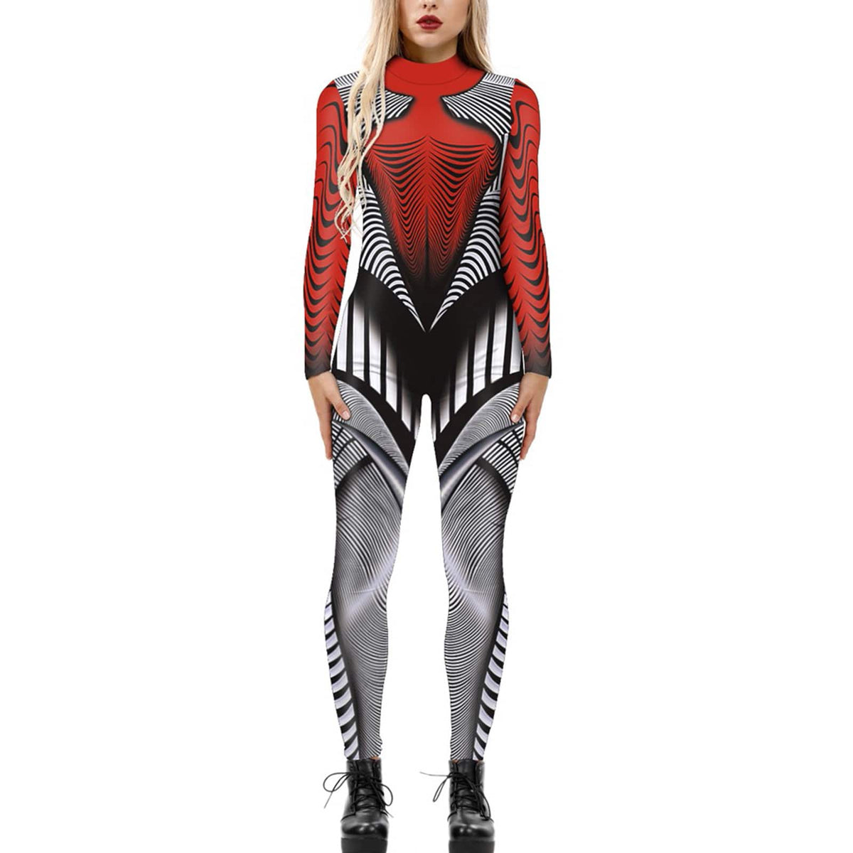 Women's Halloween Jumpsuit | Funny Long Sleeve One-Piece Costume | S–2XL Women's Halloween Jumpsuit – Funny Long Sleeve One-Piece Costume S–2XL