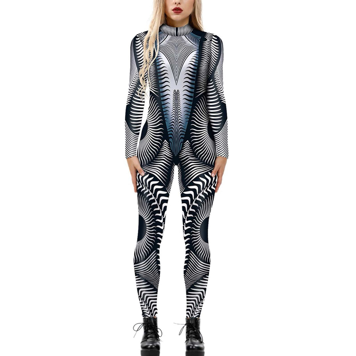 Women's Halloween Jumpsuit | Funny Long Sleeve One-Piece Costume | S–2XL Women's Halloween Jumpsuit – Funny Long Sleeve One-Piece Costume S–2XL
