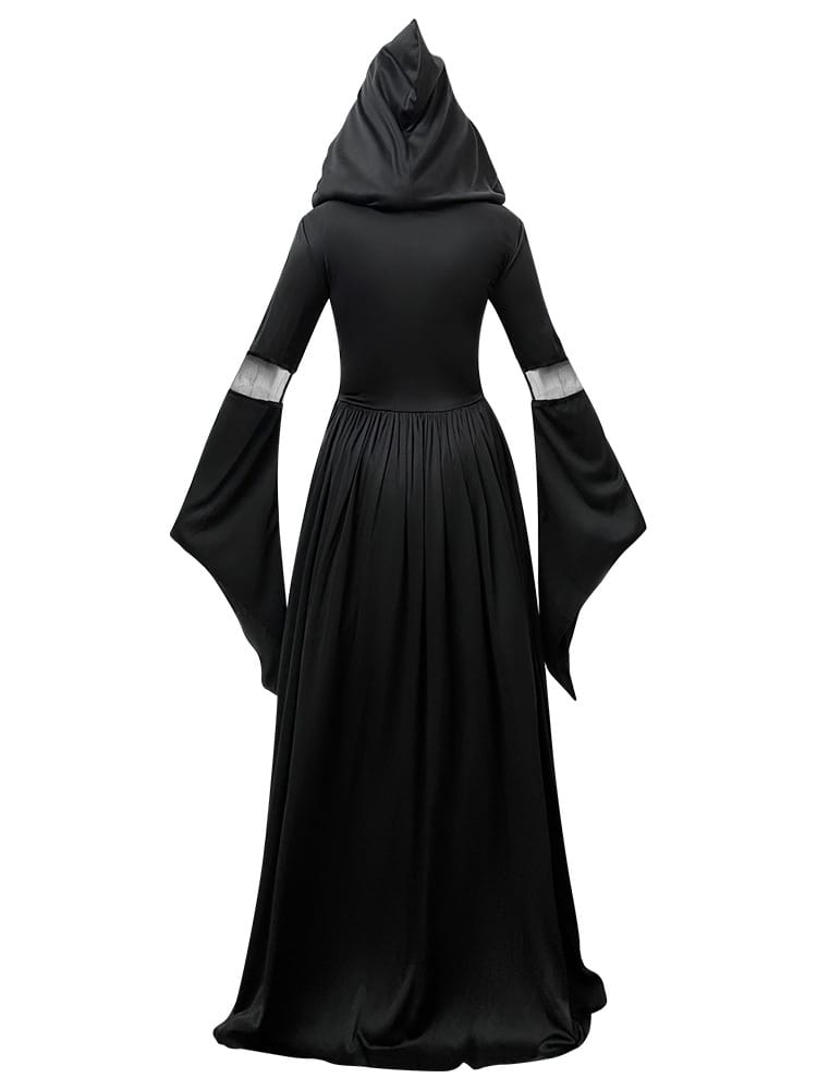 Women's Hooded Skeleton Witch Dress | Halloween & Cosplay Costume S–2XL Women's Hooded Skeleton Witch Dress – Halloween & Cosplay Costume S–2XL