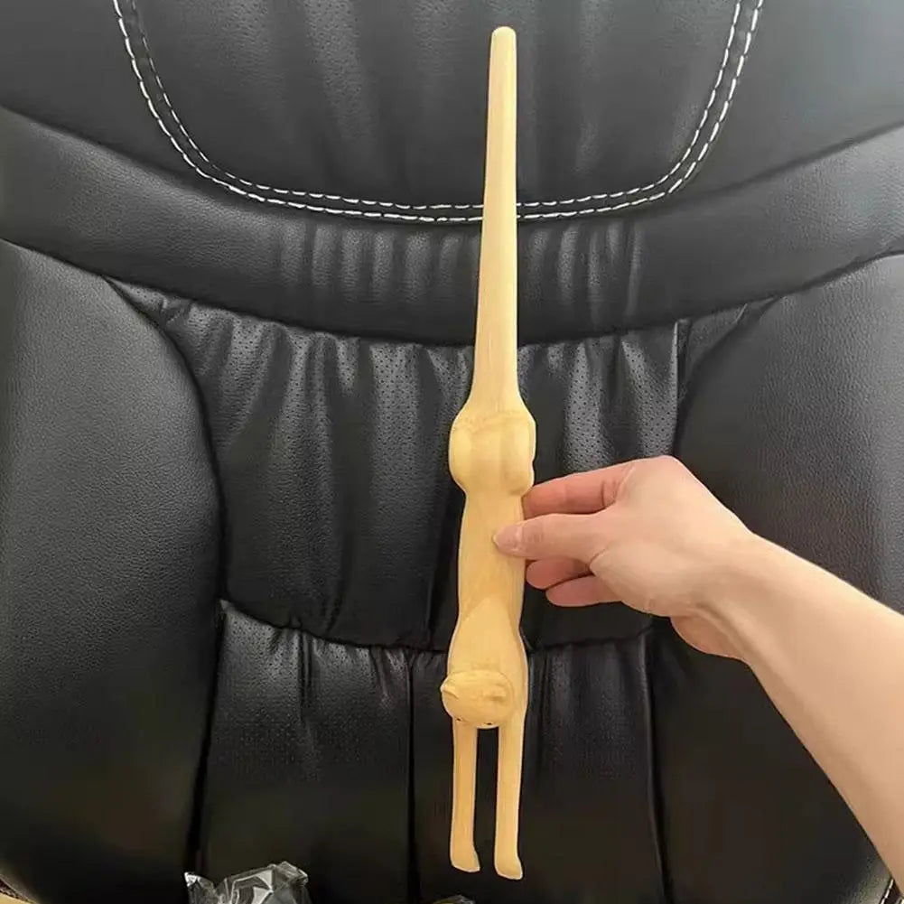 Wooden Cat Back Scratcher, 45 cm | Wahooly Wooden Cat Back Scratcher | 45 cm Long-Handle Design
