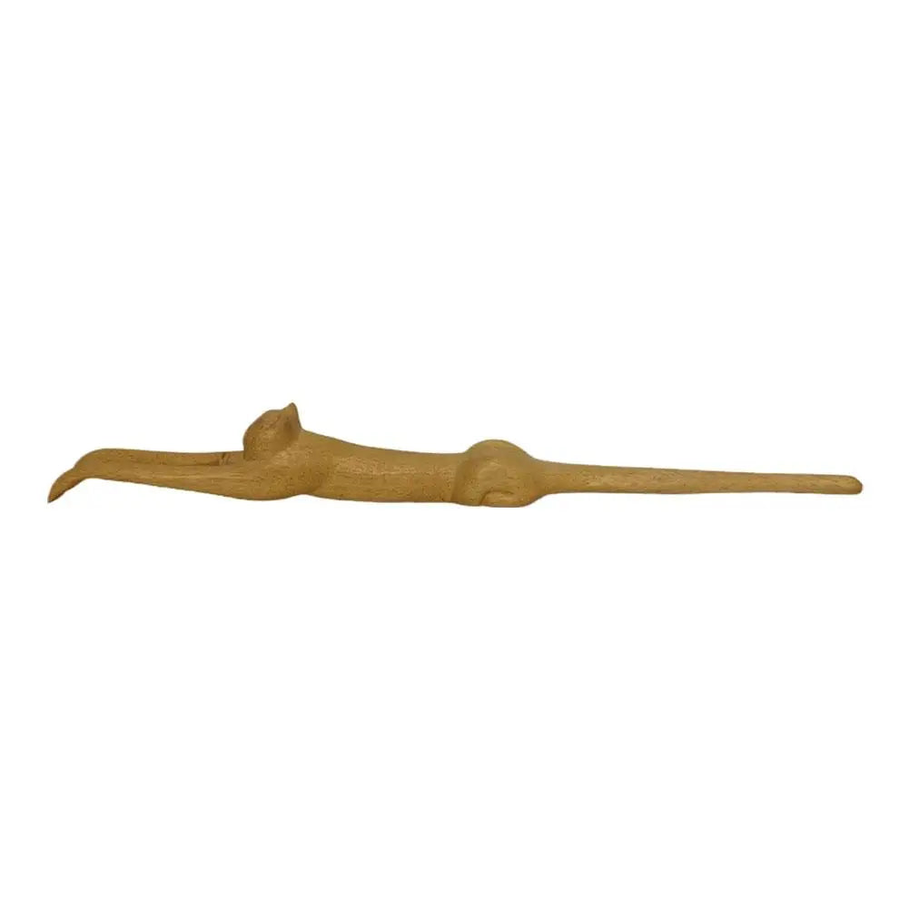 Wooden Cat Back Scratcher, 45 cm | Wahooly Wooden Cat Back Scratcher | 45 cm Long-Handle Design