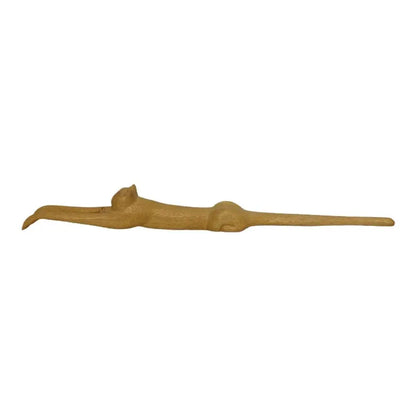Wooden Cat Back Scratcher, 45 cm | Wahooly Wooden Cat Back Scratcher | 45 cm Long-Handle Design