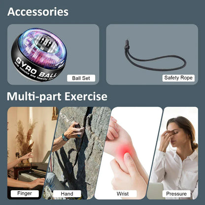 Wrist Power Ball Auto-Start Grip Strengthener Wrist Power Ball Auto-Start Grip Strengthener