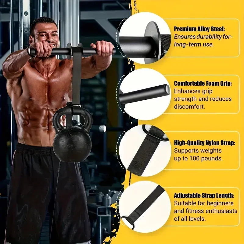 Wrist Roller Forearm Strength Trainer Non-Slip Adjustable Grip Training | Wahooly Wrist Roller Forearm Strength Trainer – Non-Slip Handle & Adjustable Belt for Grip & Arm Training