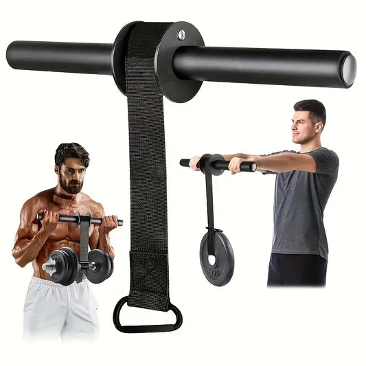 Wrist Roller Forearm Strength Trainer Non-Slip Adjustable Grip Training | Wahooly Wrist Roller Forearm Strength Trainer – Non-Slip Handle & Adjustable Belt for Grip & Arm Training