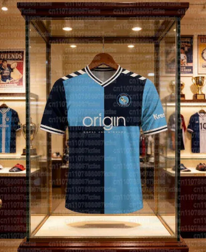 Wycombe Wanderers Soccer Jersey — 3D Print Home Kit for Adults & Kids Wycombe Wanderers Soccer Jersey — 3D Print Home Kit for Adults & Kids, Quick-Dry Athleisure Shirt