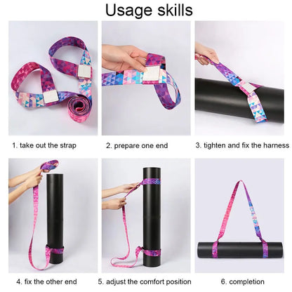 Yoga Mat Strap Belt | Adjustable Shoulder Carry Sling & Stretch Band – 9 Colors Yoga Mat Strap Belt – Adjustable Shoulder Carry Sling & Stretch Band for Yoga, Pilates & Fitness | 9 Colors