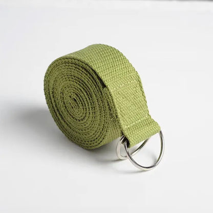Yoga Strap Adjustable D-Ring Stretching Belt Pilates Flexibility | Wahooly Yoga Strap – Adjustable D-Ring Stretching Belt for Yoga, Pilates & Flexibility Training