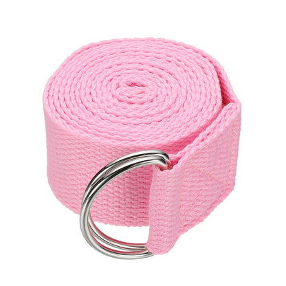 Yoga Strap for Stretching | Adjustable D-Ring Buckle | 3 Lengths & 10 Colors – Yoga, Pilates & Dance Yoga Strap for Stretching – Adjustable Metal D-Ring Buckle | 3 Lengths, 10 Colors | Yoga, Pilates & Dance