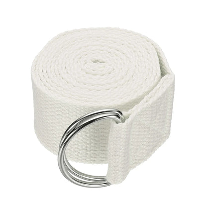 Yoga Strap for Stretching | Adjustable D-Ring Buckle | 3 Lengths & 10 Colors – Yoga, Pilates & Dance Yoga Strap for Stretching – Adjustable Metal D-Ring Buckle | 3 Lengths, 10 Colors | Yoga, Pilates & Dance