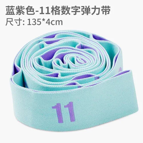 Yoga Stretching Strap with Loops | Elastic Resistance Band for Yoga, Pilates & Flexibility Training Yoga Stretching Strap with Loops – Multi-Section Elastic Resistance Band for Yoga, Pilates, Dance & Flexibility Training