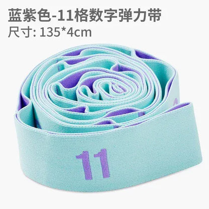 Yoga Stretching Strap with Loops | Elastic Resistance Band for Yoga, Pilates & Flexibility Training Yoga Stretching Strap with Loops – Multi-Section Elastic Resistance Band for Yoga, Pilates, Dance & Flexibility Training