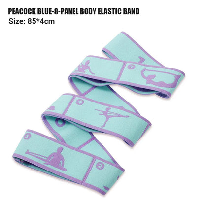 Yoga Stretching Strap with Loops | Elastic Resistance Band for Yoga, Pilates & Flexibility Training Yoga Stretching Strap with Loops – Multi-Section Elastic Resistance Band for Yoga, Pilates, Dance & Flexibility Training