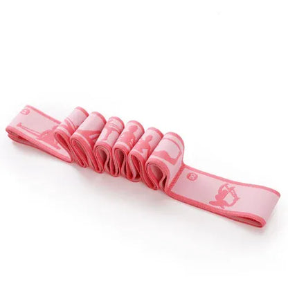 Yoga Stretching Strap with Loops | Elastic Resistance Band for Yoga, Pilates & Flexibility Training Yoga Stretching Strap with Loops – Multi-Section Elastic Resistance Band for Yoga, Pilates, Dance & Flexibility Training