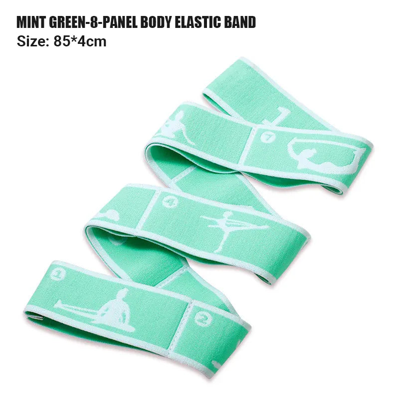Yoga Stretching Strap with Loops | Elastic Resistance Band for Yoga, Pilates & Flexibility Training Yoga Stretching Strap with Loops – Multi-Section Elastic Resistance Band for Yoga, Pilates, Dance & Flexibility Training