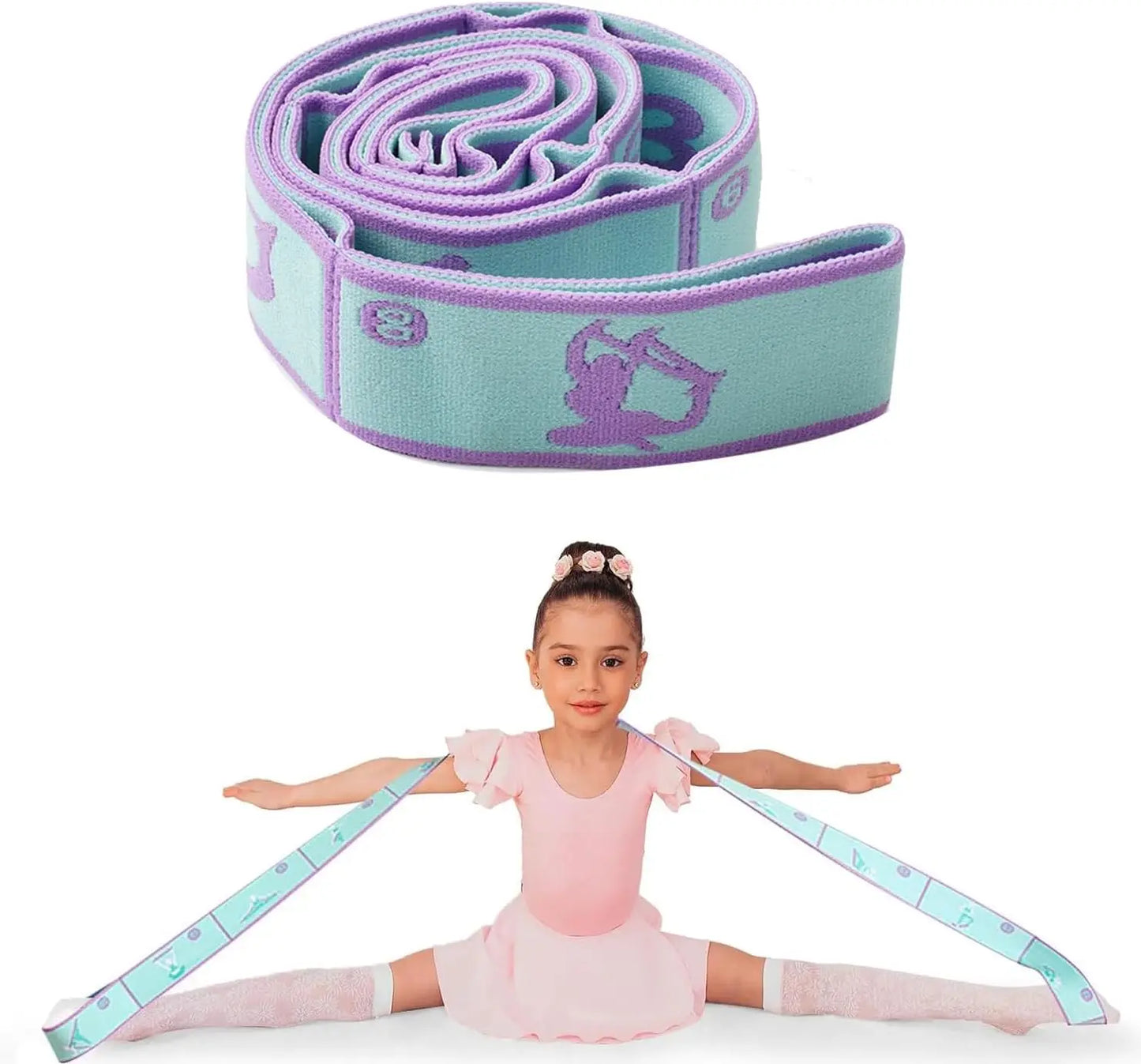 Yoga Stretching Strap with Loops | Elastic Resistance Band for Yoga, Pilates & Flexibility Training Yoga Stretching Strap with Loops – Multi-Section Elastic Resistance Band for Yoga, Pilates, Dance & Flexibility Training
