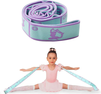 Yoga Stretching Strap with Loops | Elastic Resistance Band for Yoga, Pilates & Flexibility Training Yoga Stretching Strap with Loops – Multi-Section Elastic Resistance Band for Yoga, Pilates, Dance & Flexibility Training