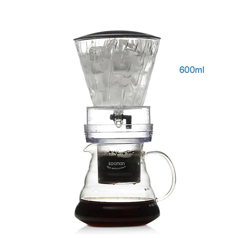 YRP Water Drip Coffee Maker - Glass Pour Over & Cold Brew | Wahooly YRP Water Drip Coffee Machine New Reusable Filter Tools Glass Espresso Coffee Dripper Pot Ice Cold Brew Coffee Maker