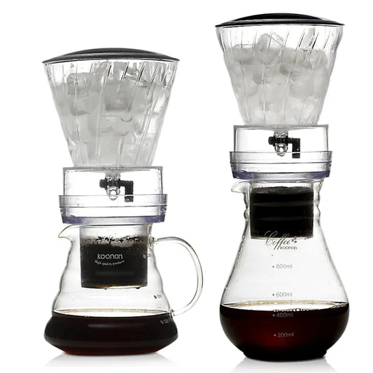 YRP Water Drip Coffee Maker - Glass Pour Over & Cold Brew | Wahooly YRP Water Drip Coffee Machine New Reusable Filter Tools Glass Espresso Coffee Dripper Pot Ice Cold Brew Coffee Maker